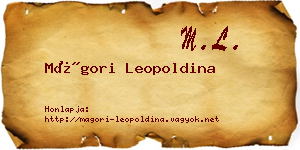 Mágori Leopoldina névjegykártya